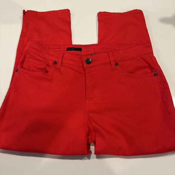 Kut From The Kloth Crop Skinny Red Pants Size 10 - Picture 1 of 6